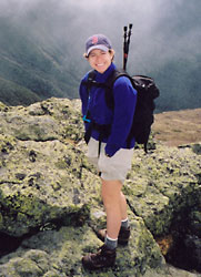 Me and my pack on Mount Monroe, N.H., 2003