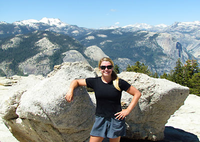  On the summit of Sentinel Dome, Yosemite National Park.