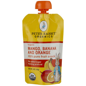 Peter Rabbit Organics Mango, Banana, and Orange Fruit Snack