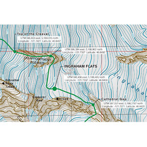 Carin Mountain Company Mount Rainier Guide Reference Map