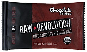 Raw Indulgence Raw Revolution Organic Chocolate & Cashew Bar