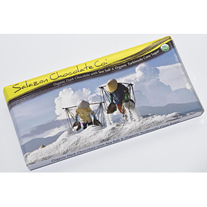 Salazon Chocolate Organic Dark Chocolate with Sea Salt and Organic Turbinado Cane Sugar