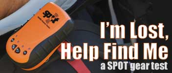 I'm Lost, Help Find Me: a SPOT gear test