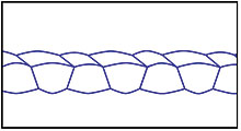 Trapezoidal box baffle