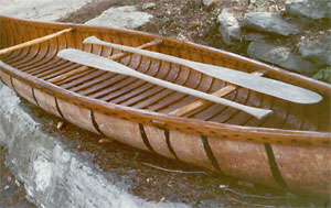 Birch Bark Canoe Model