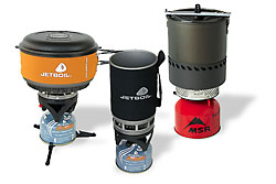 photo: integrated canister stoves