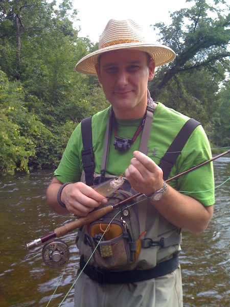 Arson fishing the Pere Marquette river in Manistee National Forest Arson fishing the Pere Marquette river in Manistee National Forest
