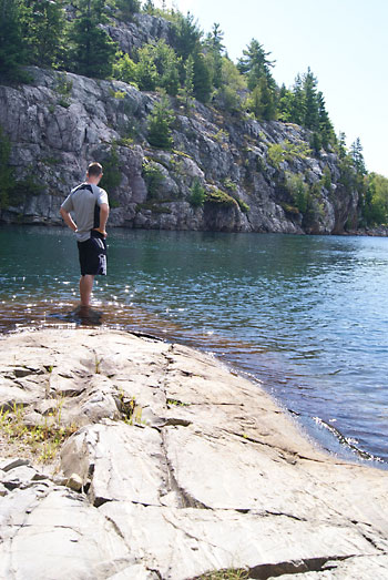 Jake at Killarney Provincial Park, Ont.