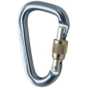 photo of a carabiner/quickdraw