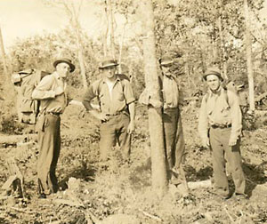 photo of 1934 Bates outing club members